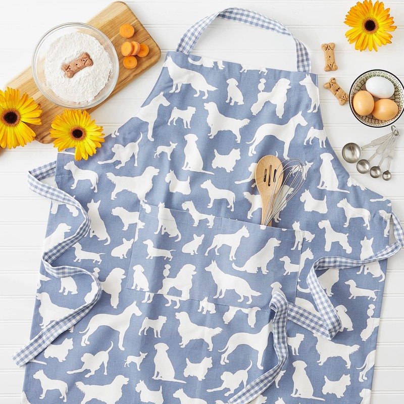 DII Everyday Pets Kitchen Collection Chef Apron, Large Pockets &