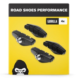 Road bike brake pads, 2 pairs, 50 mm, for Shimano, SRAM, Cane Creek, TRP and much more, high braking performance, durable and perfect fit brake pads