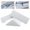 Positioning Wedge Pillow for Side Sleeping (3 in 1),19.69",Off-white Gray