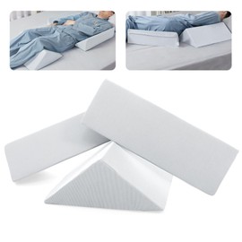 Positioning Wedge Pillow for Side Sleeping (3 in 1),19.69",Off-white Gray