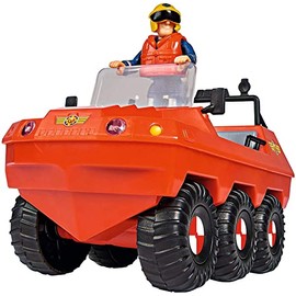 Simba 109251051038 Fireman Vehicle Hydrus with Character Sam, + 3 Years, red