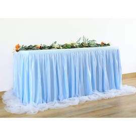 HBBmagic LED Handmade Table Cloth, Table Decoration, Tutu Table Skirt for Parties, Weddings, Birthdays, Christmas, Festivals, Carnival, and Celebration Table Decoration