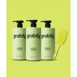 GRABITY 헤어리프팅 샴푸 엑스트라 스트롱 475mlx3 + 브러쉬 2023779 GRABITY Hair Lifting Shampoo Extra Strong 475ml x 3 + Brush [Over 475m + 475m Mini Market Bag]