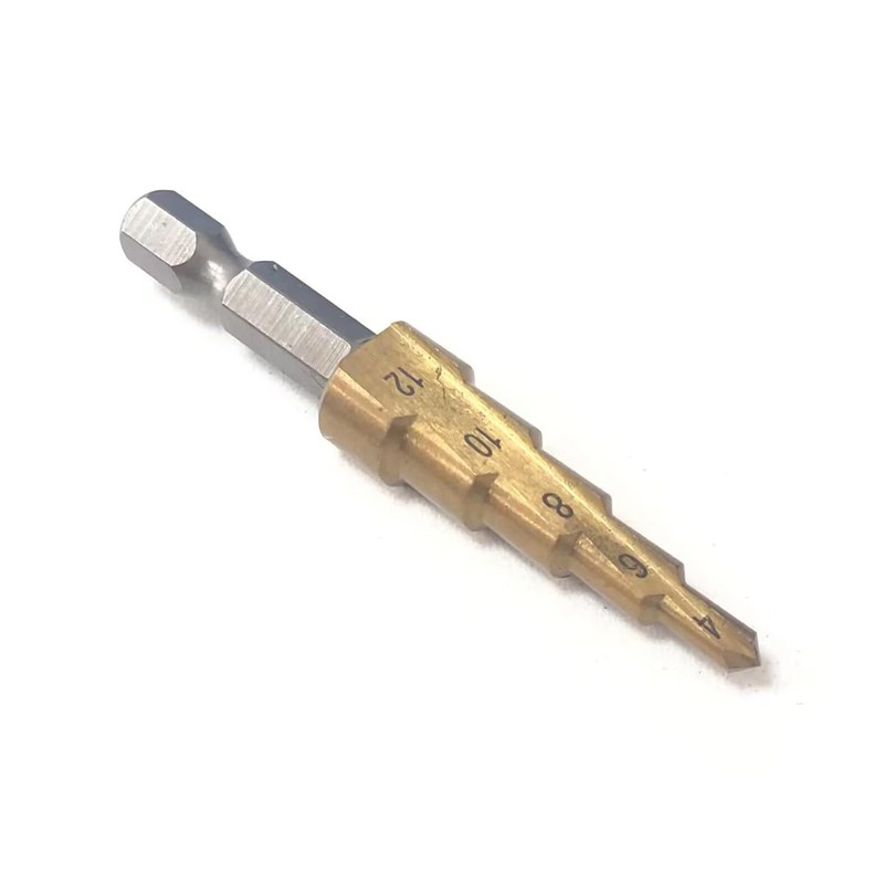 Audiophan Step Drill Reamer 3-12mm, 4-12mm, 4-20mm, Hex Drill Bid,