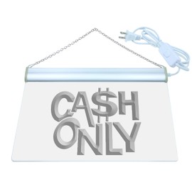 ADVPRO Cash Only Cashier Shop Cafe LED Neon Sign Red 12" x 8.5" st4s32-s113-r