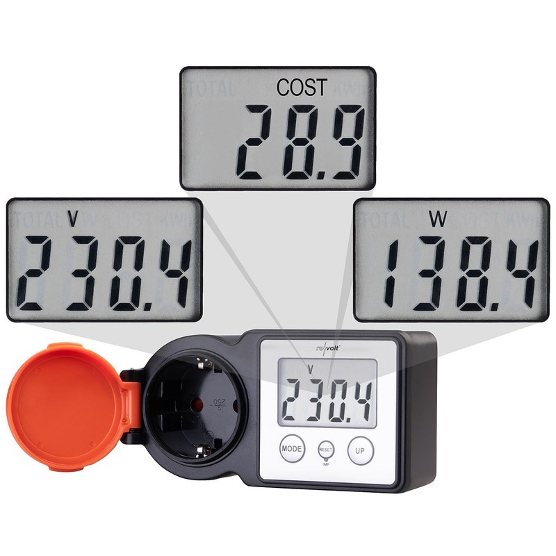 revolt Electricity Cost Meter: Outdoor Energy Cost Meter & Power