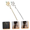 Ipetboom Sets Chinese Hair Chopsticks Snake Gemstone Alloy Hairpin Traditional