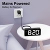 HOMVILLA Alarm Clock, Mains Powered Alarm Clock with Adapter -