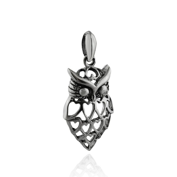 Charm - Sterling Silver - Jewelry - Pendant - Owl