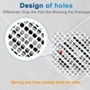 INVIHUG, 50 Pack, Disposable Shower Drain Hair Catcher Mesh Stickers,