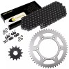 Caltric Black O-Ring Drive Chain & Sprockets Kit for Suzuki