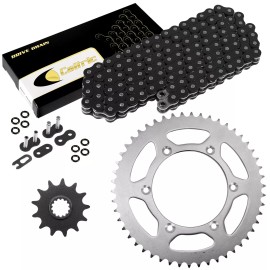 Caltric Black O-Ring Drive Chain & Sprockets Kit for Suzuki RMX250 1989-2001