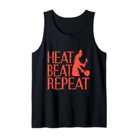 Heat Beat Repeat Retro Vintage IRONWORKER Designs Present Tank Top