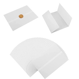 40pcs Vellum Jackets, 5x7inch Pre-Folded Translucent Vellum Jacket Vellum Wrap Jackets for Wedding Invitations Translucent Vellum Wrap Jackets for Wedding Bridal Shower Baby Shower Birthday Party
