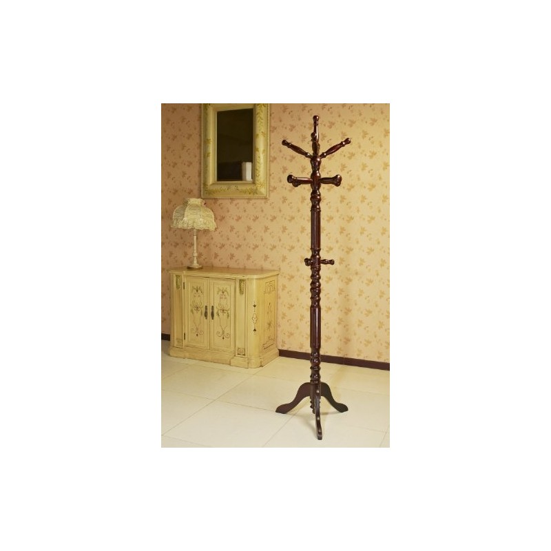 Frenchi Furniture Coat Rack with Spinning Top Portion in Dark