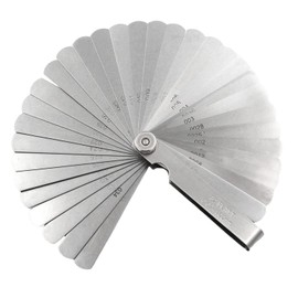 Set of 32 Thickness Gauges Stainless Steel Gap Gauge for Gap Measurement Thickness 0.02mm - 1mm