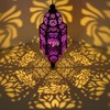 Moroccan Style Solar Lantern（Purple）