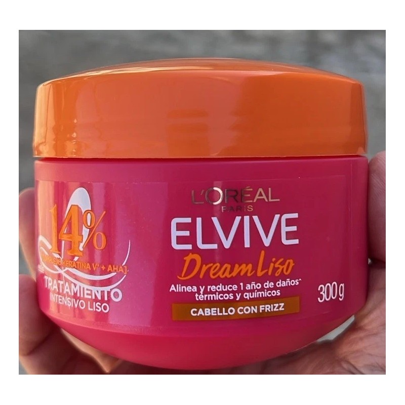 L'Oréal Paris Elvive Mascarilla para Cabello Dream Liso Control Frizz