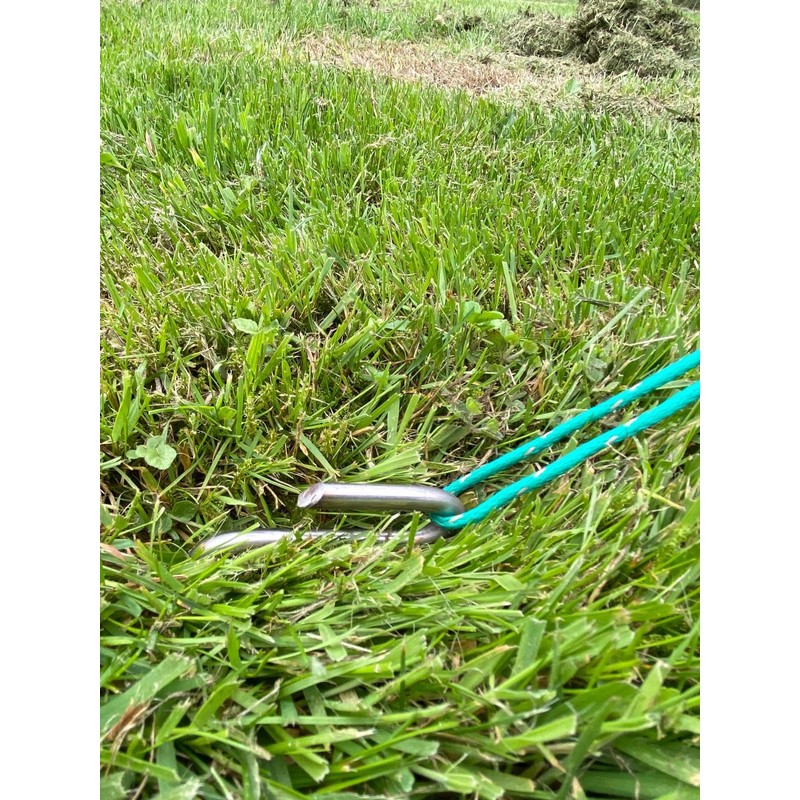 Guy line tensioning Tent Peg reverse hook stainless steel 8