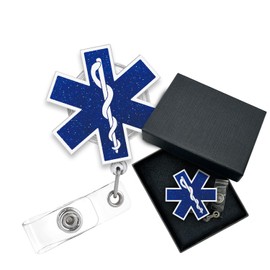 Medical Worker Badge Reel Retractable，Funny ID Card Badge Reel，Badge Reel Retractable with Alligator Clip，for Nurses Medical EMT Rn First Responder Paramedic Medic Emergency Paramedic