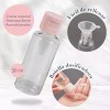 AJC Toys Set De 12 Botellas De Silicona Portátil Contenedor