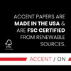Accent Opaque White 8.5” x 11” Cardstock Paper, 80lb, 216gsm