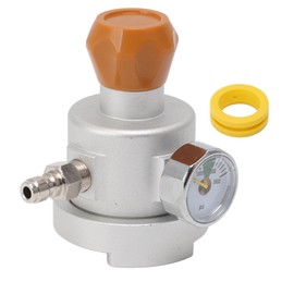 Soda Maker Adapter Aluminum Corrosion Rust Resistance CO2 Refill Connector with Pressure Gauge 8mm Male Quick Plug