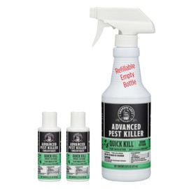 Grandpa Gus's Advanced Natural Pest Control with Clove & Cottonseed Oil - Indoor/Outdoor Insect Killer for Spiders, Ants, Roaches, Earwigs & Bed Bugs, Pet-Friendly, Concentrate 2 Pack + Spray Bottle