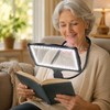 10X Hands-Free Full-Page Magnifying Glass with 50 LED Lights &