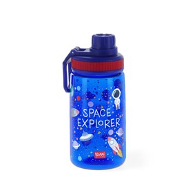 Legami - Kids Water Bottle Lightweight Airtight BPA Free 400ml Theme Space