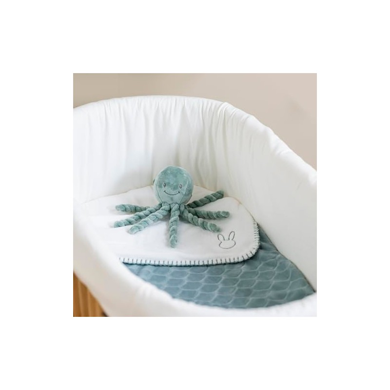 Nattou Cuddly Octopus Lapidou Copper Green 7.5 cm