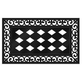 Evergreen Sassafras Bundle - Set of 5 Seasonal Interchangeable Entrance Doormats | Indoor and Outdoor |22-in x 10-in doormats and 30-in x 18-in Tray | Non-Slip Backing | Low Profile | Home Décor