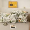 ECOCOTT 100% Cotton Pillowcases Standard Size, Floral Print Pattern Pillow