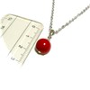 Jewel Bianca Red Coral Pendant Necklace and Earrings, Gemstone, Coral