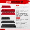 WETT Magnetic Socket Organizer Set, 6-Piece Socket Holder Set, 1/4",