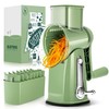 SUSTEAS Rotary Cheese Grater with Handle - Vegetable Shredder with