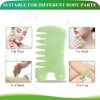 2pcs Jade Gua Sha Scraping Massage Tool Handmade Jade Kujaw/Gua