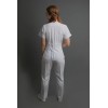 Uniforme Clinico Daff Antifluidos-stretch + Gorro Qx. Regalo Blanco Lisa