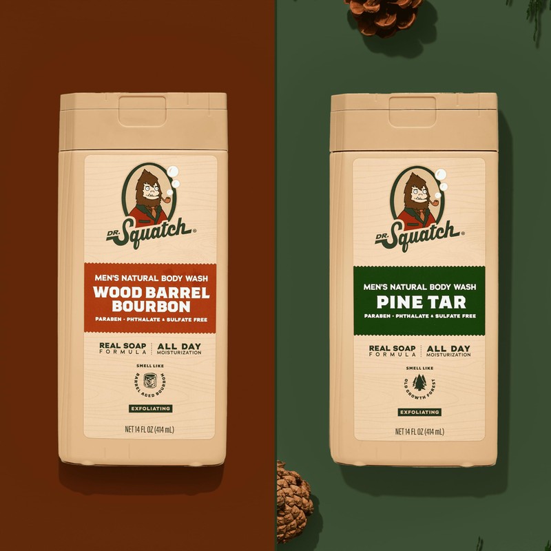 Dr. Squatch NEW Body Wash for Men with Nourishing, Natural