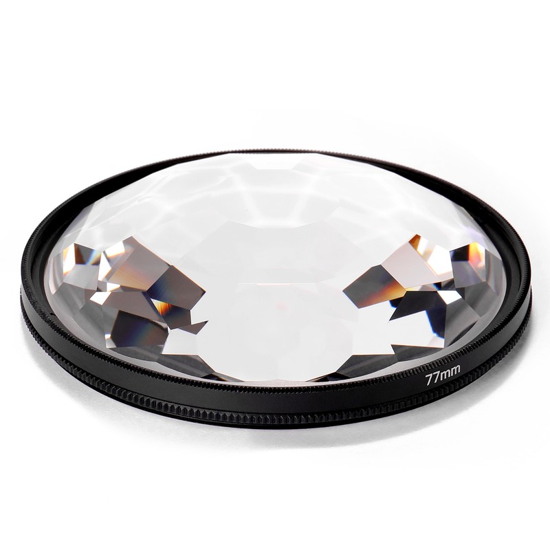 77mm Kaleidoscope Prism Camera Glass Filter Variable Number of Subjects
