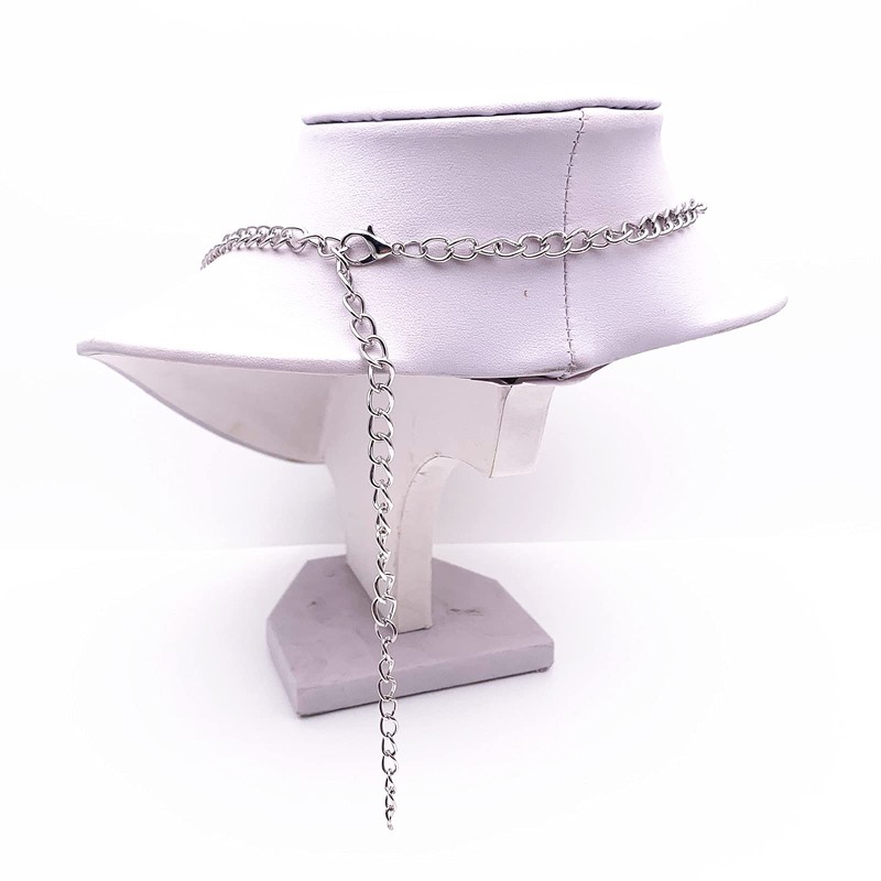 DreamWater Dungeons Charm Necklace Dragons Gifts for Woman (Antique Silver)