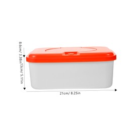 SHOWERORO 2pcs Wet Wipes Dispenser Box Feminine Wipes Case for Car Kitchen Bedroom Color