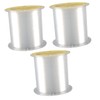 Sosoport 3pcs Invisible Nylon Fishing Line Strong Pulling Force Abrasion