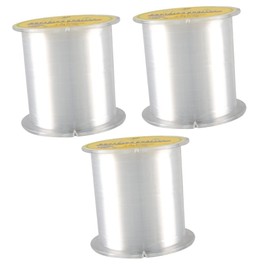 Sosoport 3pcs Invisible Nylon Fishing Line Strong Pulling Force Abrasion Resistant High Softness for Sea Fishing Sub-line for -Range Casting