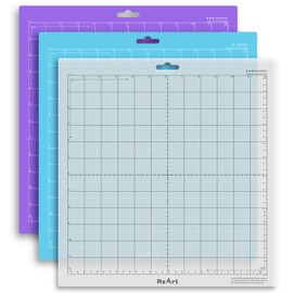 Cutting Mat Variety 3 Packs 12” x 12” - Strong, Standard, Light Grip Adhesive Cutting Mat Suit for Silhouette Cameo