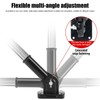 Flagpole Holder Mounting Bracket, Adjustable Flagpole Holder, Black Adjustable Flagpole