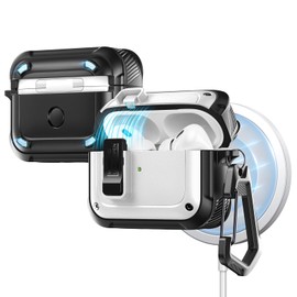 Valkit Compatible Airpods Pro 2nd/1st Generation Case with Cleaner Kit & Lock, Magnetic Ready Airpods Pro 2 Case Cover Shockproof Hard Shell Protective Case for Airpod Pro 2nd/1st Gen(2023/2022/2019)