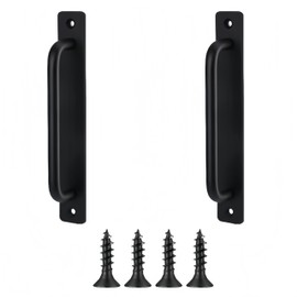 MIEGUIWOR Pack of 2 Sliding Door Handles, Barn Door Handle, Sliding Door Handle, Aluminium, Sliding Door Handles, Cabinet Door Handles, Handles for Barn Door, Sliding Doors, Wooden Gate Cabinets (210