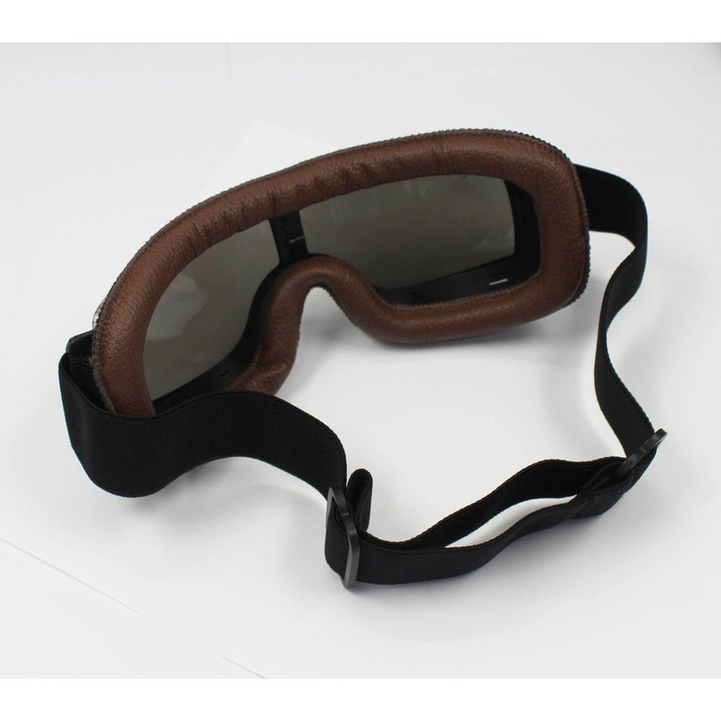TDR WWII Style Aviator Goggles - Adjustable, Windproof, Safety Enhanced,