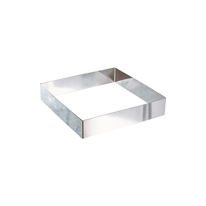 Lacor-68240-ST. STEEL SQUARE PASTRY MOULD 20X20 CMS.